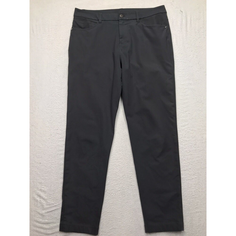LULULEMON ABC Pants Men 32x30 Black Slim Fit 5 Pocket Warpstreme Stretch Chino